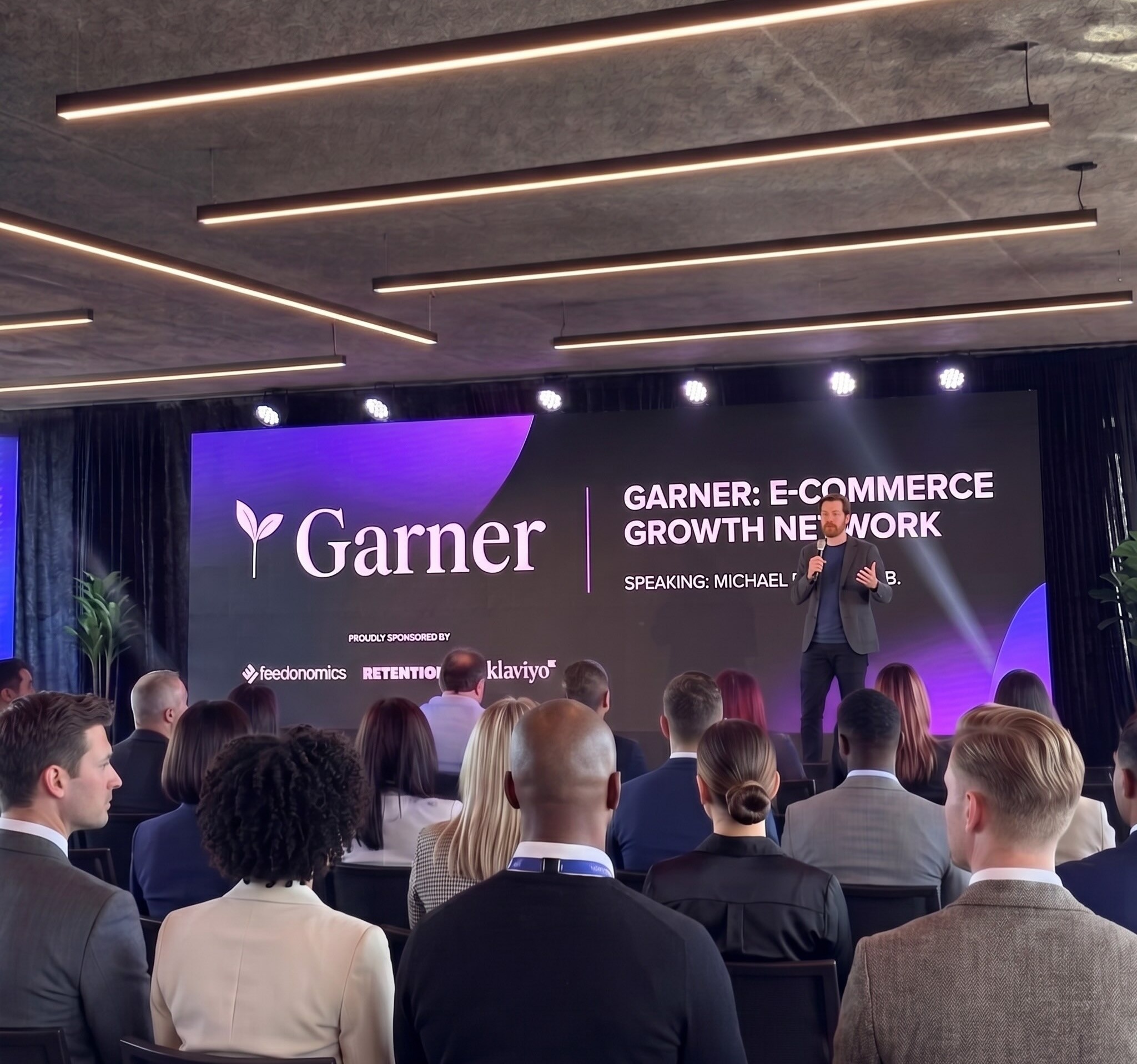 Garner team with agency partners at a conference